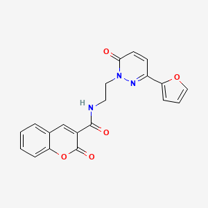 N-(2-(3-(furan-2-yl)-6-oxopyridazin-1(6H)-yl)ethyl)-2-oxo-2H-chromene-3-carboxamide