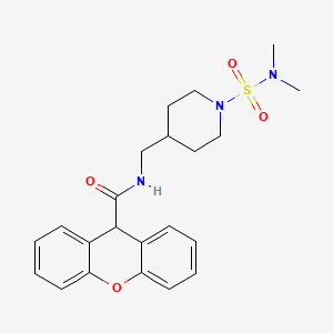 molecular formula C22H27N3O4S B2739777 N-((1-(N,N-dimethylsulfamoyl)piperidin-4-yl)methyl)-9H-xanthene-9-carboxamide CAS No. 2034293-85-9