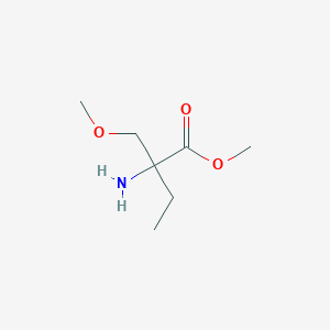 molecular formula C7H15NO3 B2739807 甲酸甲酯-2-氨基-2-(甲氧基甲基)丁酸酯 CAS No. 1343369-63-0