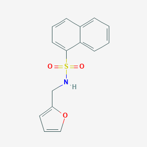 molecular formula C15H13NO3S B273981 N-(2-furylmethyl)-1-naphthalenesulfonamide 