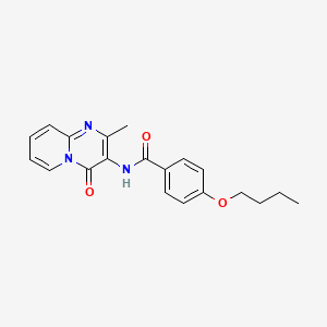 molecular formula C20H21N3O3 B2739810 4-丁氧基-N-(2-甲基-4-氧代-4H-吡啄啉-3-基)苯甲酰胺 CAS No. 946381-32-4