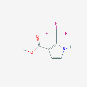 molecular formula C7H6F3NO2 B2739819 甲基 2-(三氟甲基)-1H-吡咯-3-甲酸酯 CAS No. 2110344-75-5