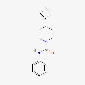 molecular formula C16H20N2O B2739827 4-Cyclobutylidene-N-phenylpiperidine-1-carboxamide CAS No. 2320851-37-2
