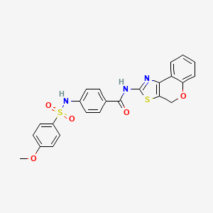 molecular formula C24H19N3O5S2 B2739833 N-(4H-chromeno[4,3-d]thiazol-2-yl)-4-(4-methoxyphenylsulfonamido)benzamide CAS No. 898457-15-3