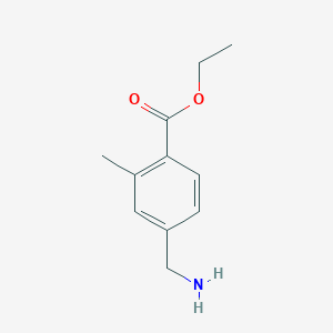 molecular formula C11H15NO2 B2739842 Ethyl 4-(aminomethyl)-2-methylbenzoate CAS No. 1391358-21-6