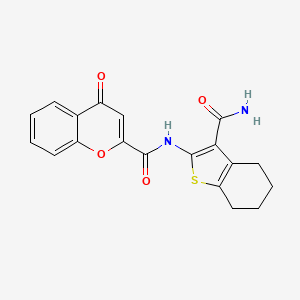 N-(3-carbamoyl-4,5,6,7-tetrahydrobenzo[b]thiophen-2-yl)-4-oxo-4H-chromene-2-carboxamide
