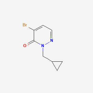 B2739857 4-Bromo-2-(cyclopropylmethyl)pyridazin-3(2H)-one CAS No. 1934474-98-2