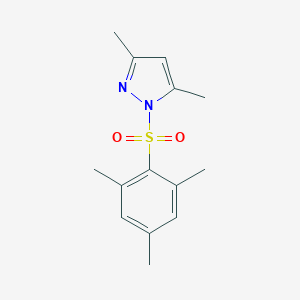 molecular formula C14H18N2O2S B273986 1-(mesitylsulfonyl)-3,5-dimethyl-1H-pyrazole 