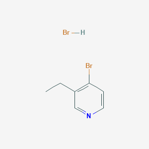 molecular formula C7H9Br2N B2739865 4-Bromo-3-ethylpyridine hydrobromide CAS No. 10168-60-2; 1523606-24-7