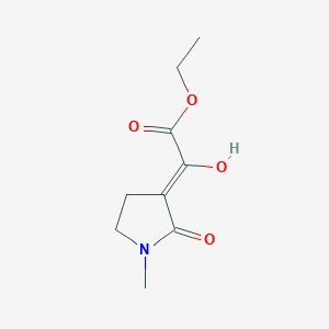 molecular formula C9H13NO4 B2739868 乙酸(2Z)-2-羟基-2-(1-甲基-2-氧代吡咯烷-3-基亚甲基)酯 CAS No. 2305135-58-2