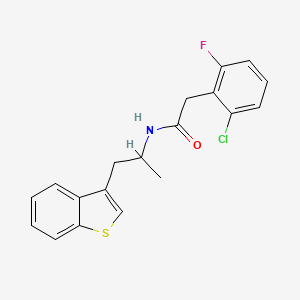 B2739879 N-(1-(benzo[b]thiophen-3-yl)propan-2-yl)-2-(2-chloro-6-fluorophenyl)acetamide CAS No. 2034470-32-9