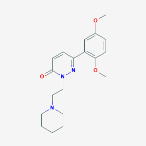 6-(2,5-Dimethoxyphenyl)-2-(2-piperidin-1-ylethyl)pyridazin-3-one