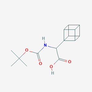 2-((tert-Butoxycarbonyl)amino)-2-(cuban-1-yl)acetic acid
