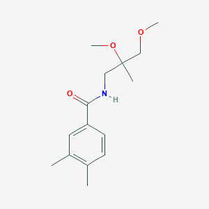 N-(2,3-dimethoxy-2-methylpropyl)-3,4-dimethylbenzamide