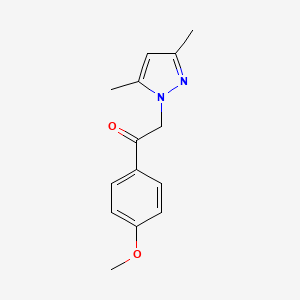 2-(3,5-dimethyl-1H-pyrazol-1-yl)-1-(4-methoxyphenyl)-1-ethanone