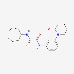 N1-cycloheptyl-N2-(3-(2-oxopiperidin-1-yl)phenyl)oxalamide