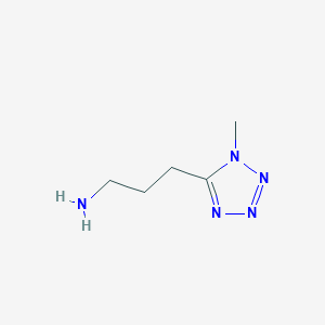 molecular formula C5H11N5 B2739935 3-(1-甲基四唑-5-基)丙胺 CAS No. 1267179-52-1