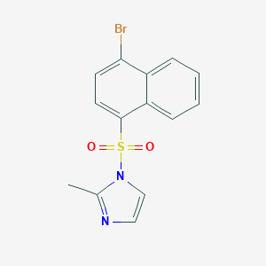 1-[(4-bromo-1-naphthyl)sulfonyl]-2-methyl-1H-imidazole