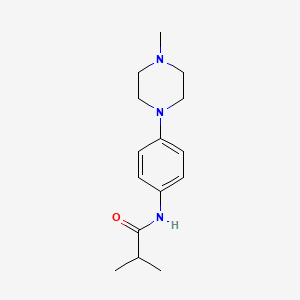 molecular formula C15H23N3O B2739981 2-methyl-N-[4-(4-methylpiperazin-1-yl)phenyl]propanamide CAS No. 303150-64-3