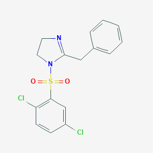 2-benzyl-1-[(2,5-dichlorophenyl)sulfonyl]-4,5-dihydro-1H-imidazole