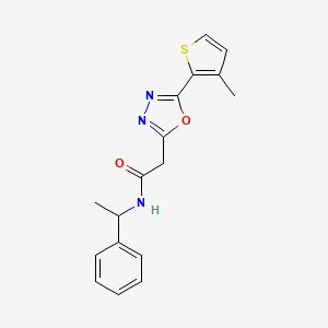 molecular formula C17H17N3O2S B2739993 Ethyl (4-{[({4-[4-(2,5-dimethylphenyl)-1,3-oxazol-2-yl]phenyl}amino)carbonyl]amino}phenyl)acetate CAS No. 1286702-98-4