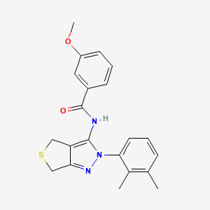 molecular formula C21H21N3O2S B2739994 N-(2-(2,3-二甲基苯基)-4,6-二氢-2H-噻吩并[3,4-c]吡唑-3-基)-3-甲氧基苯甲酰胺 CAS No. 450343-99-4