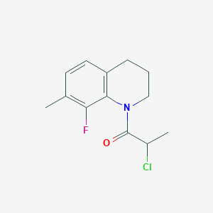 2-Chloro-1-(8-fluoro-7-methyl-3,4-dihydro-2H-quinolin-1-yl)propan-1-one