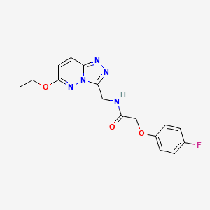 molecular formula C16H16FN5O3 B2740007 N-((6-ethoxy-[1,2,4]triazolo[4,3-b]pyridazin-3-yl)methyl)-2-(4-fluorophenoxy)acetamide CAS No. 2034276-49-6