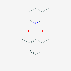 molecular formula C15H23NO2S B274001 1-(Mesitylsulfonyl)-3-methylpiperidine 