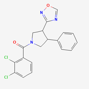 (3-(1,2,4-Oxadiazol-3-yl)-4-phenylpyrrolidin-1-yl)(2,3-dichlorophenyl)methanone