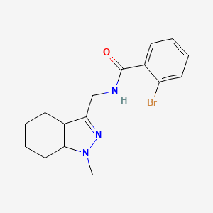 molecular formula C16H18BrN3O B2740022 2-bromo-N-((1-methyl-4,5,6,7-tetrahydro-1H-indazol-3-yl)methyl)benzamide CAS No. 1448137-32-3