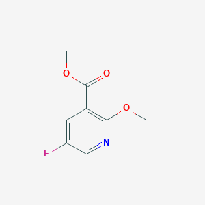 molecular formula C8H8FNO3 B2740027 甲基 5-氟-2-甲氧基烟酸酯 CAS No. 122433-52-7