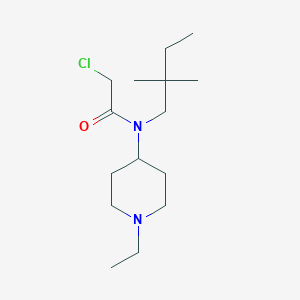 molecular formula C15H29ClN2O B2740029 2-Chloro-N-(2,2-dimethylbutyl)-N-(1-ethylpiperidin-4-yl)acetamide CAS No. 2411288-86-1