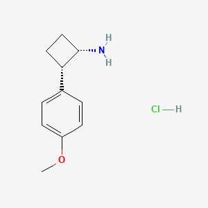 (1S,2S)-2-(4-Methoxyphenyl)cyclobutan-1-amine;hydrochloride