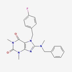 8-(benzyl(methyl)amino)-7-(4-fluorobenzyl)-1,3-dimethyl-1H-purine-2,6(3H,7H)-dione