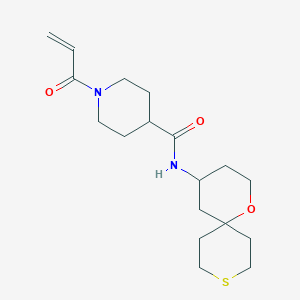 N-(1-Oxa-9-thiaspiro[5.5]undecan-4-yl)-1-prop-2-enoylpiperidine-4-carboxamide