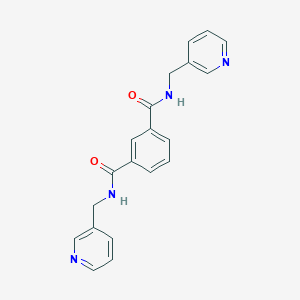 molecular formula C20H18N4O2 B274005 N,N'-Bis(3-pyridylmethyl)isophthalamide 