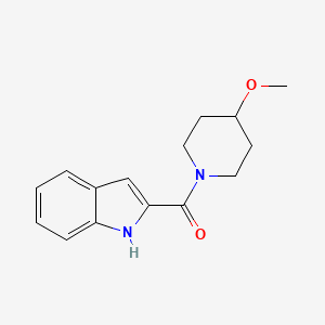 molecular formula C15H18N2O2 B2740054 (1H-indol-2-yl)(4-methoxypiperidin-1-yl)methanone CAS No. 1156273-85-6