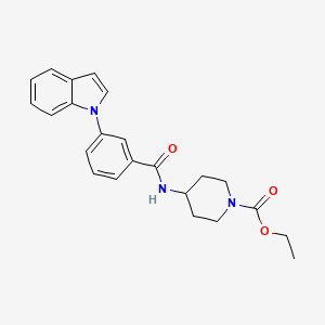 ethyl 4-(3-(1H-indol-1-yl)benzamido)piperidine-1-carboxylate