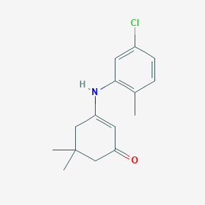 molecular formula C15H18ClNO B274007 3-[(5-Chloro-2-methylphenyl)amino]-5,5-dimethylcyclohex-2-en-1-one 