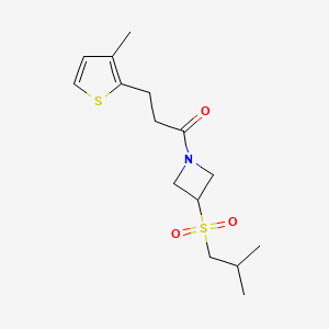 1-(3-(Isobutylsulfonyl)azetidin-1-yl)-3-(3-methylthiophen-2-yl)propan-1-one