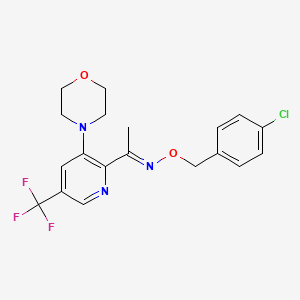 1-[3-morpholino-5-(trifluoromethyl)-2-pyridinyl]-1-ethanone O-(4-chlorobenzyl)oxime