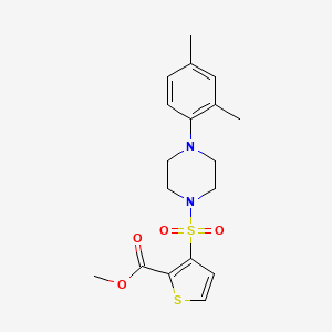 Methyl 3-[4-(2,4-dimethylphenyl)piperazin-1-yl]sulfonylthiophene-2-carboxylate
