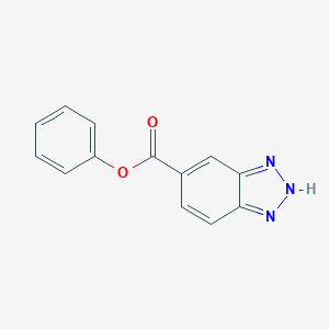 molecular formula C13H9N3O2 B274009 1H-Benzotriazole-5-carboxylic acid phenyl ester 
