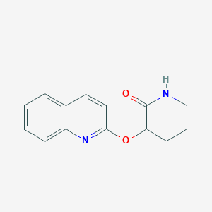 molecular formula C15H16N2O2 B2740105 3-[(4-Methylquinolin-2-yl)oxy]piperidin-2-one CAS No. 2198644-93-6