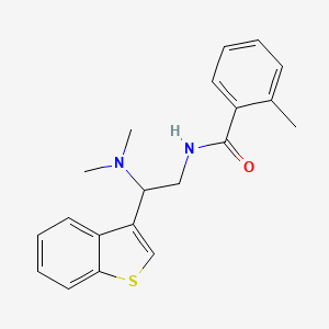 N-(2-(benzo[b]thiophen-3-yl)-2-(dimethylamino)ethyl)-2-methylbenzamide