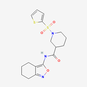 N-(4,5,6,7-tetrahydrobenzo[c]isoxazol-3-yl)-1-(thiophen-2-ylsulfonyl)piperidine-3-carboxamide