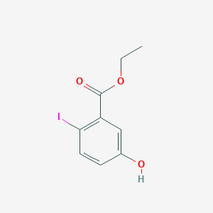molecular formula C9H9IO3 B2740134 Ethyl 5-hydroxy-2-iodobenzoate CAS No. 99665-70-0