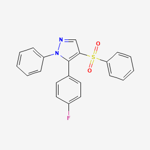 5-(4-fluorophenyl)-1-phenyl-1H-pyrazol-4-yl phenyl sulfone