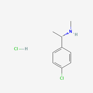 molecular formula C9H13Cl2N B2740138 (S)-1-(4-Chlorophenyl)-N-methylethanamine hydrochloride CAS No. 2061996-49-2